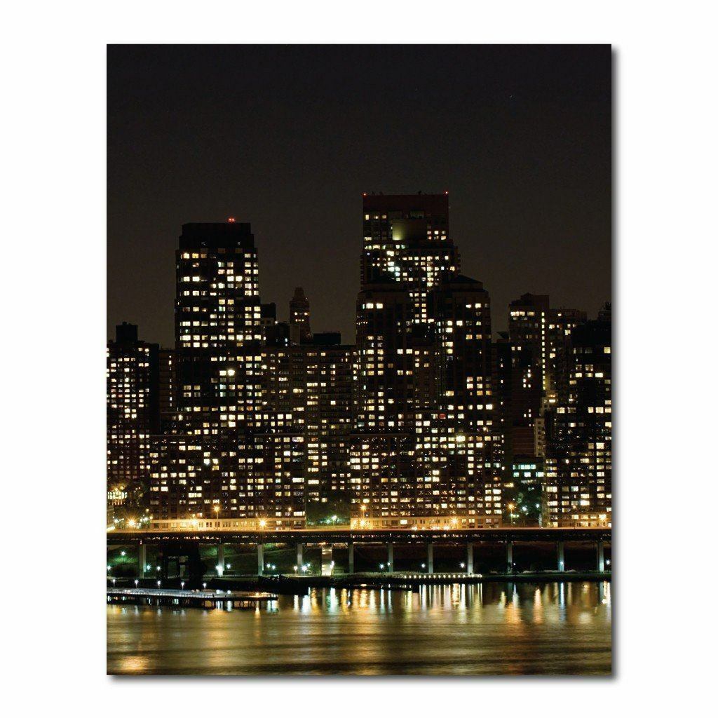 City at Night 15 oz. Vinyl Photography Backdrop – 8’x10′ or 8’x14′