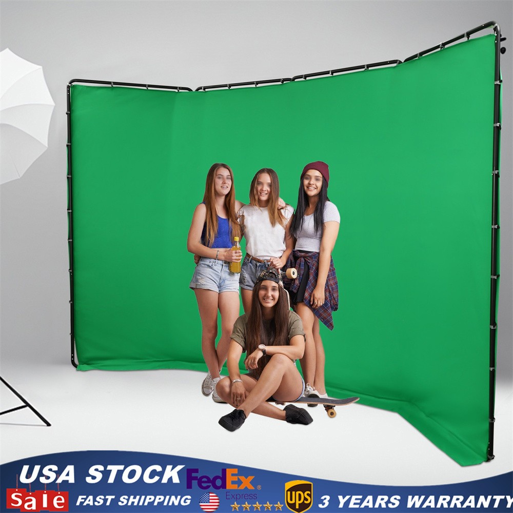 Screen Backdrop with Stand Portable Collapsible Photography Background for Photo