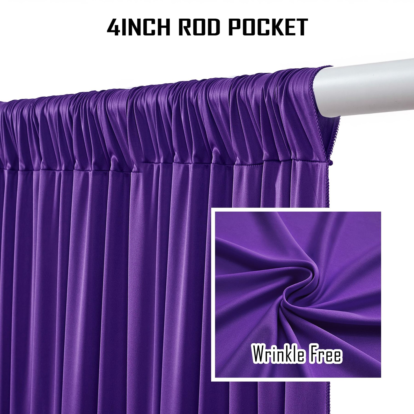 10ftx12ft Purple Backdrop Curtains for Wedding-Free Backdrops Curtain Drapes …