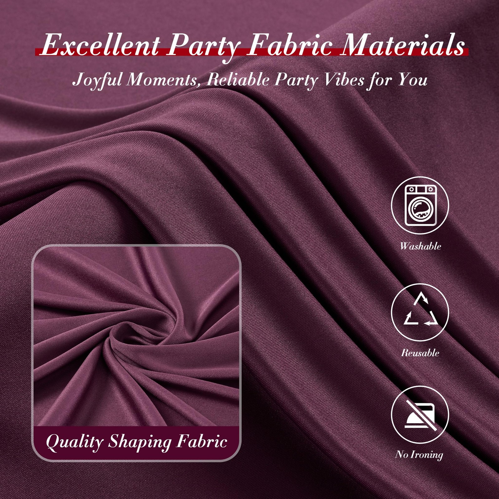 10×10 Ft Maroon Backdrop Curtain Wrinkle Free 2 Panels 5x10ft Burgundy