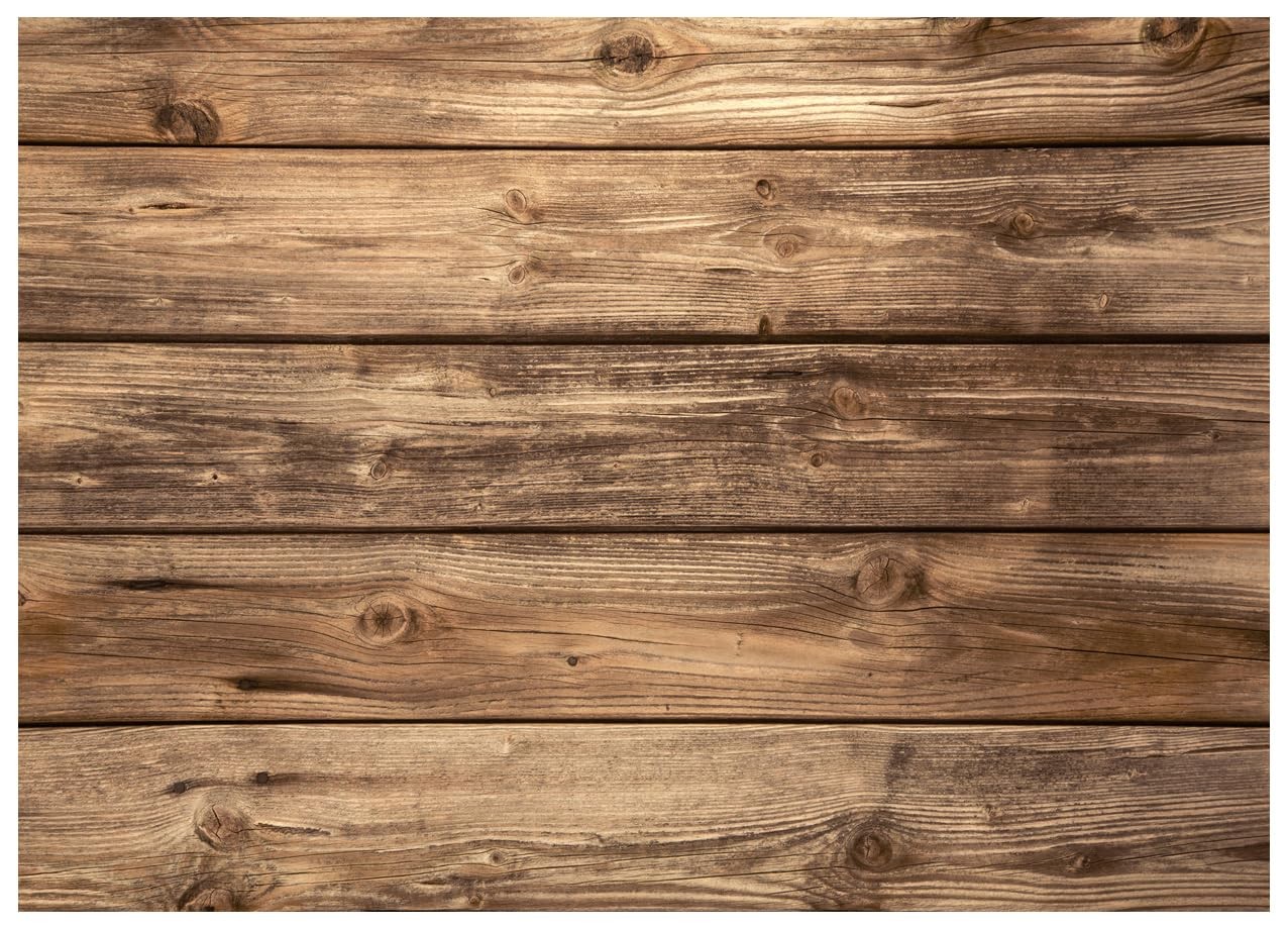 WOLADA 7x5FT Rustic Wood Wall Backdrop Natural Brown Wooden Board Photography…