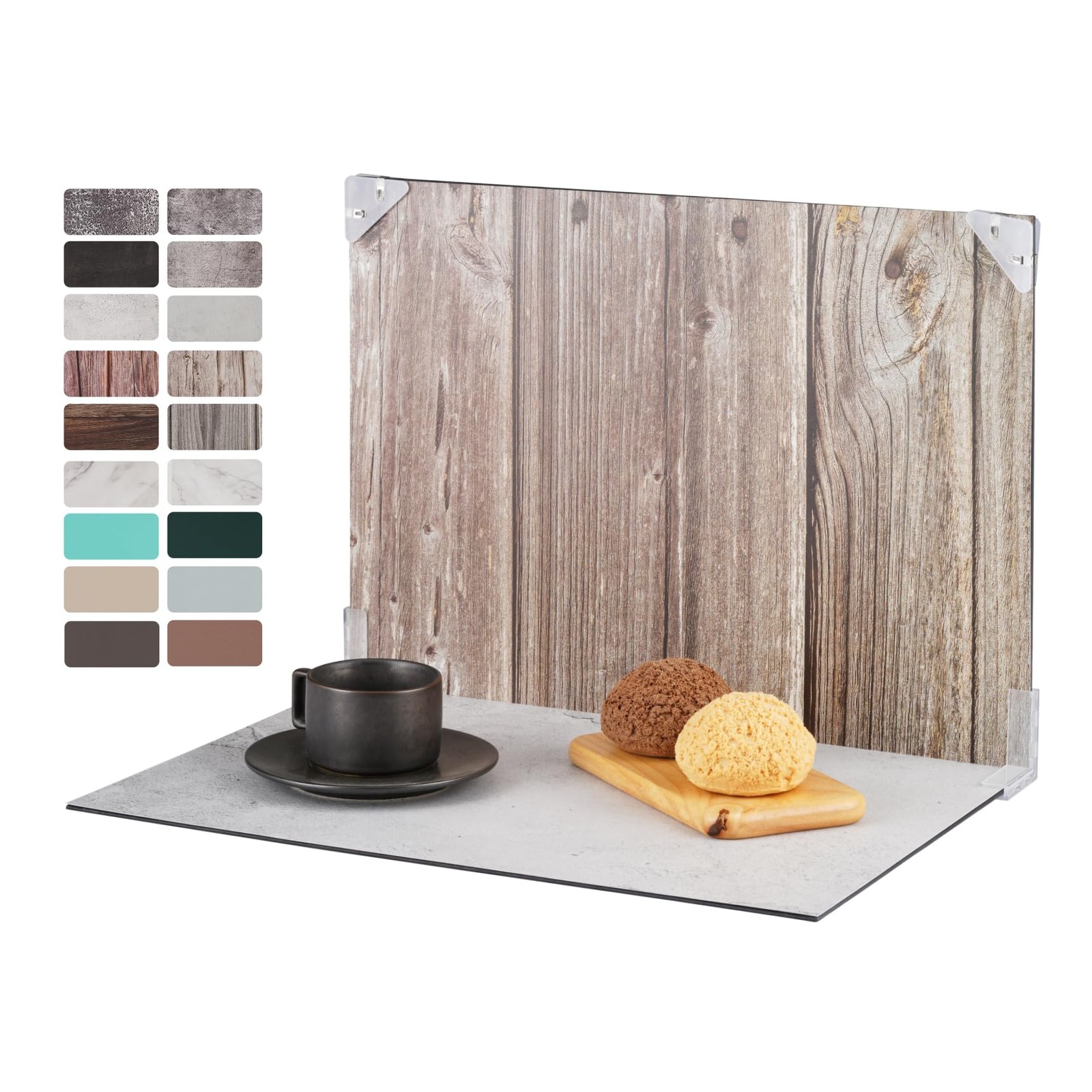 9 PCS Small Product Photo Backdrop Board Kit 18 Patterns Food 16×11.5 Inch