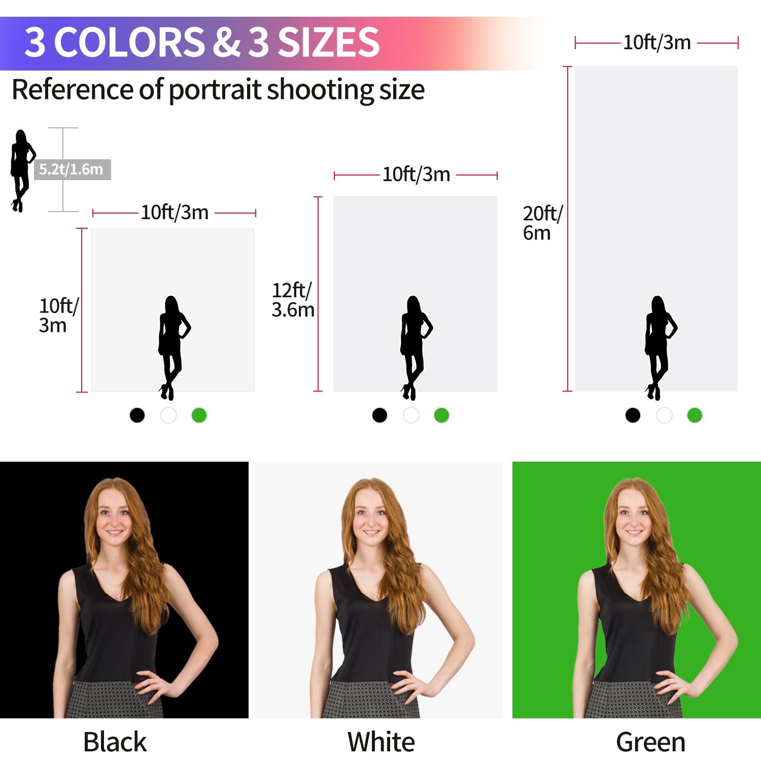 White Backdrop for Photoshoot, 10×10 ft Photo Backdrop Curtain Double-Side fo…