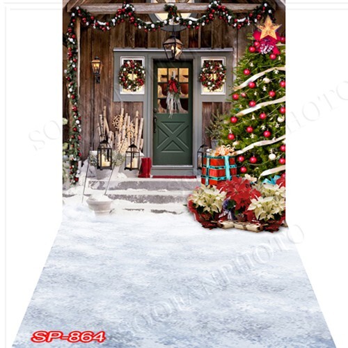 10’x20′ CP Christmas Season Scenic Microfiber Fabric background backdrop SP864