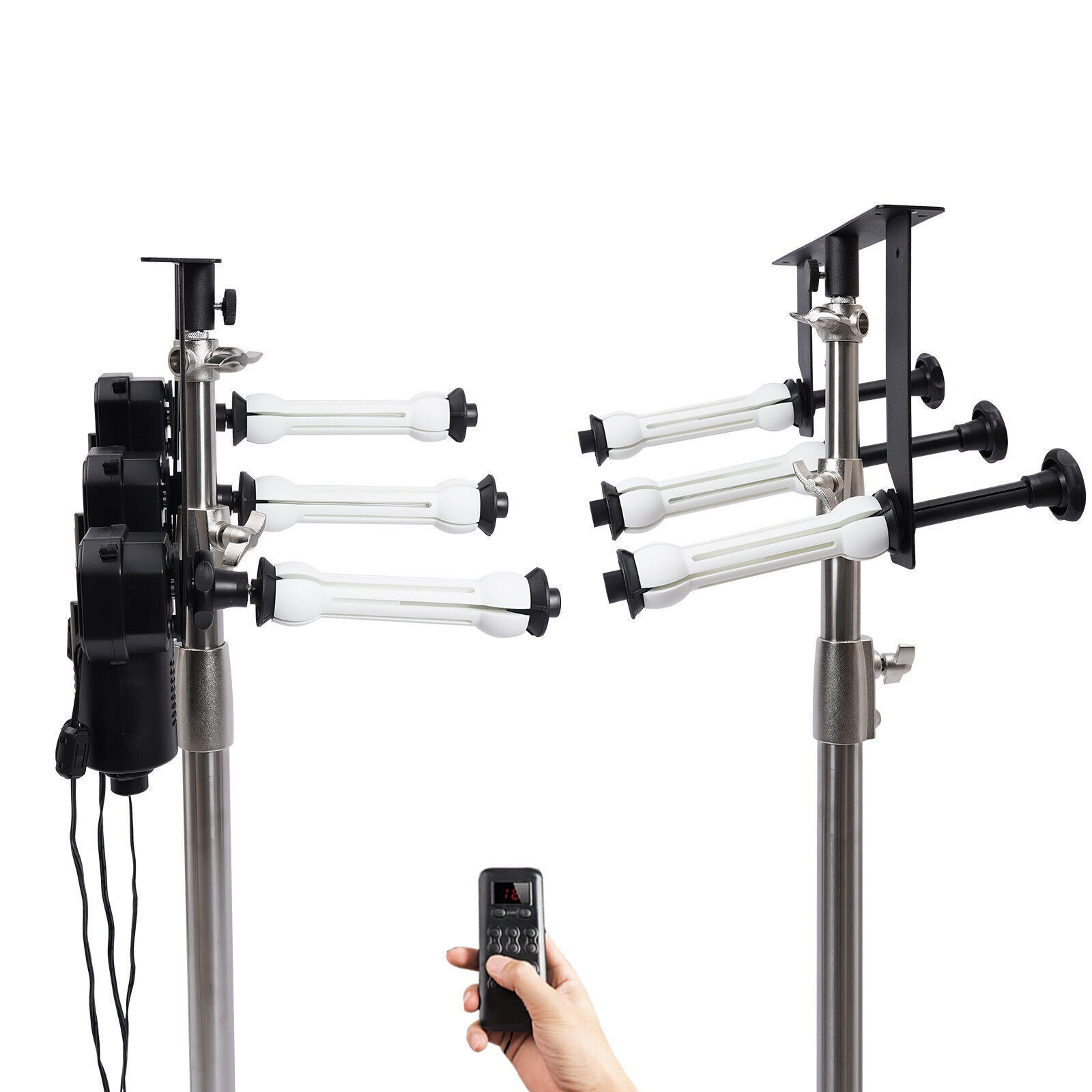 3 Roller Electric Wall Mount Photo Motorized Background Support System 10kg/22lb