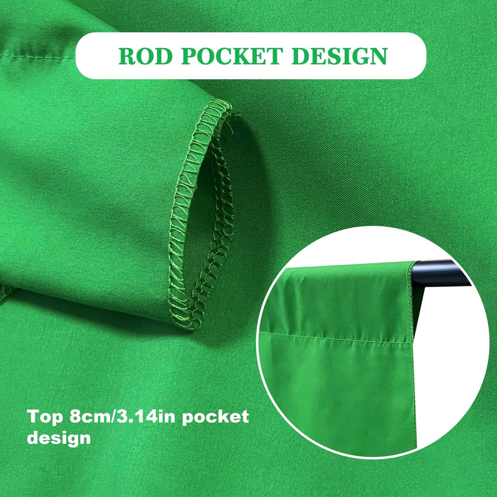 2 in 1 Green Backdrop Stand Kit, 10×8.5 ft Portable Dual Rod Stand kit with 8…