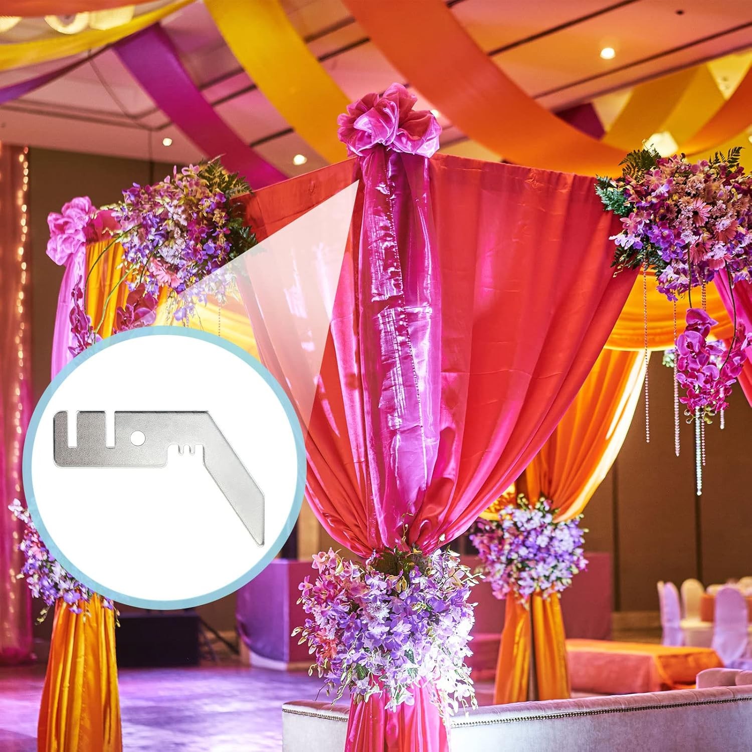 Hanger Wedding Valance Hanger for Backdrop, Pipe