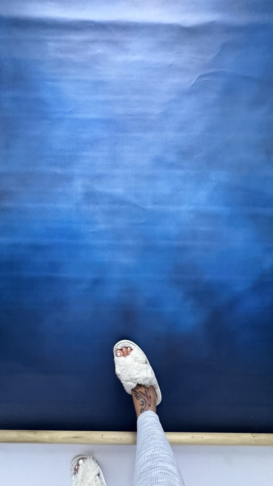 Denny manufacturing Hand Painted Blue Backdrop