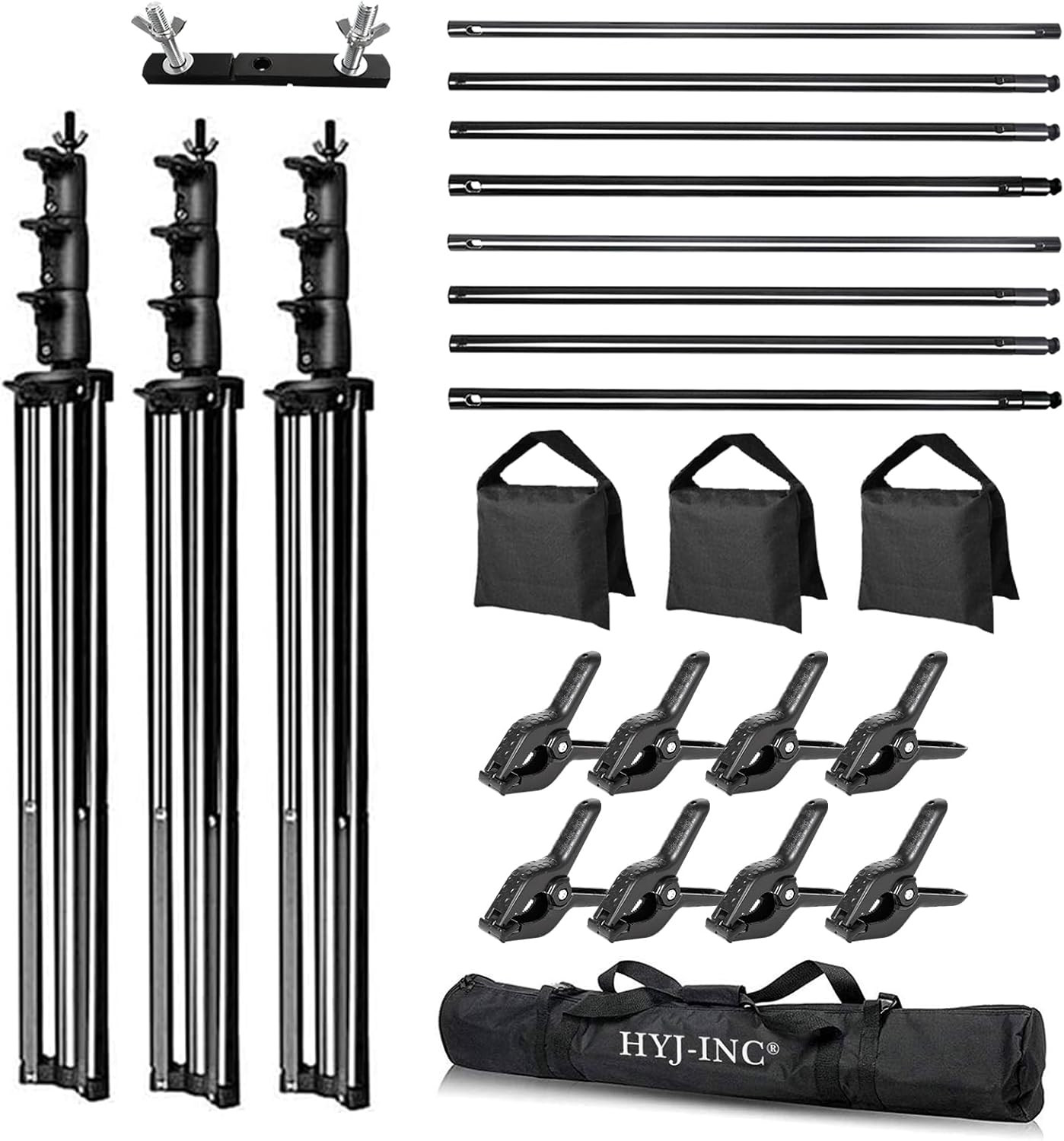 HYJ-INC Photo Video Studio 20Ft (Wide) X 10Ft (Tall) Heavy Duty Adjustable Width