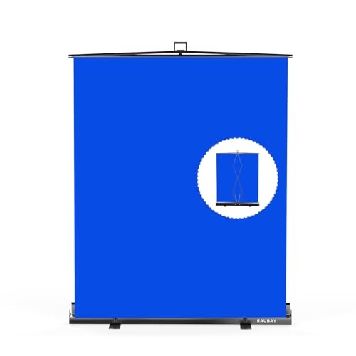 【Easy Set Up】 59.8 x 82.7in Collapsible Screen Standard (59.8 x 82.7in) Blue