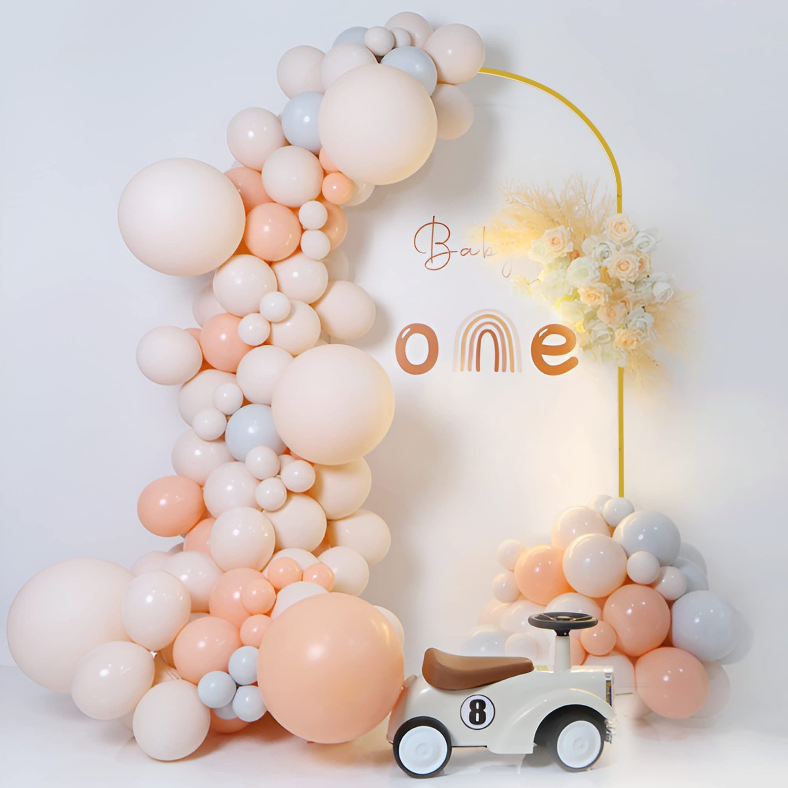 Metal Arch Backdrop Stand 6ft Gold Wedding Balloon Arched Backdrop Stand Square