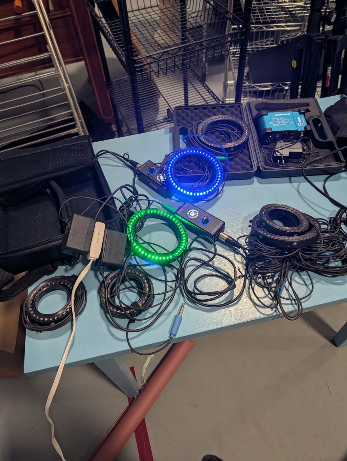 Large Lot Reflecmedia LiteRings Chroma Extra DJ equipment everything in photos
