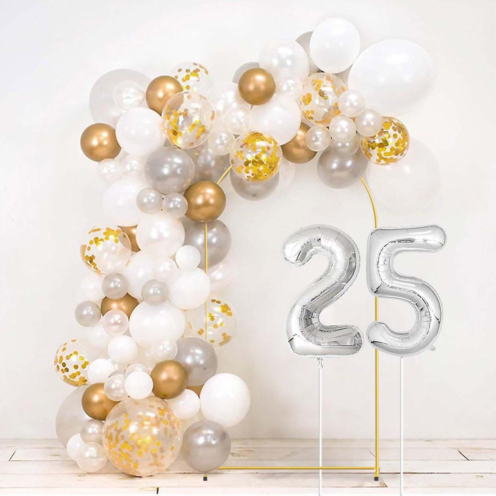 6.6ft Gold Aluminum Arch Backdrop Stand Square Balloon Arch Stand Wedding Frame