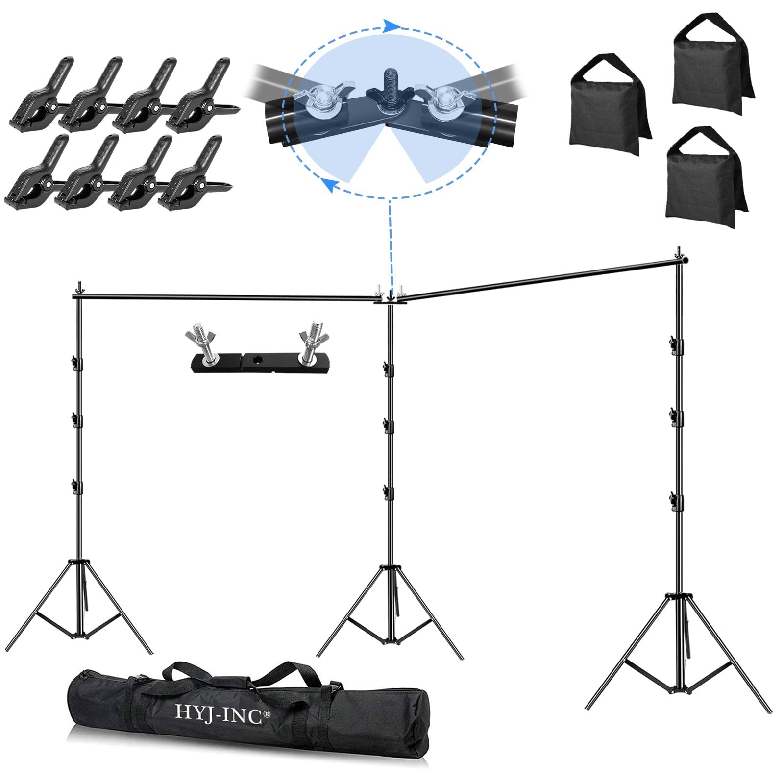Photo Video Studio 20ft (Wide) x 10ft (Tall) Heavy Duty Adjustable Width & Le…