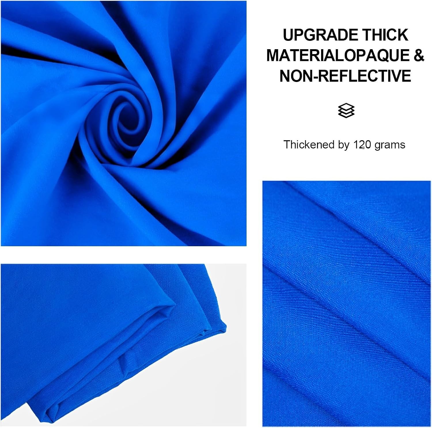 10x20Ft Blue Chromakey Backdrop for Photography, Blue Screen for Product Port…