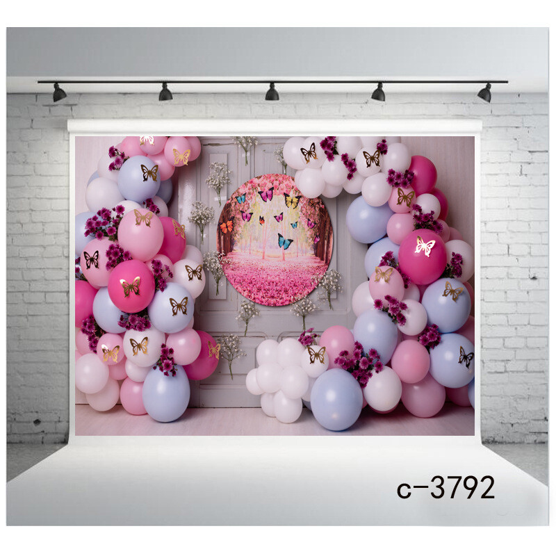 Large Balloon Photography Background Festival Party Stage Photographic Backdrop
