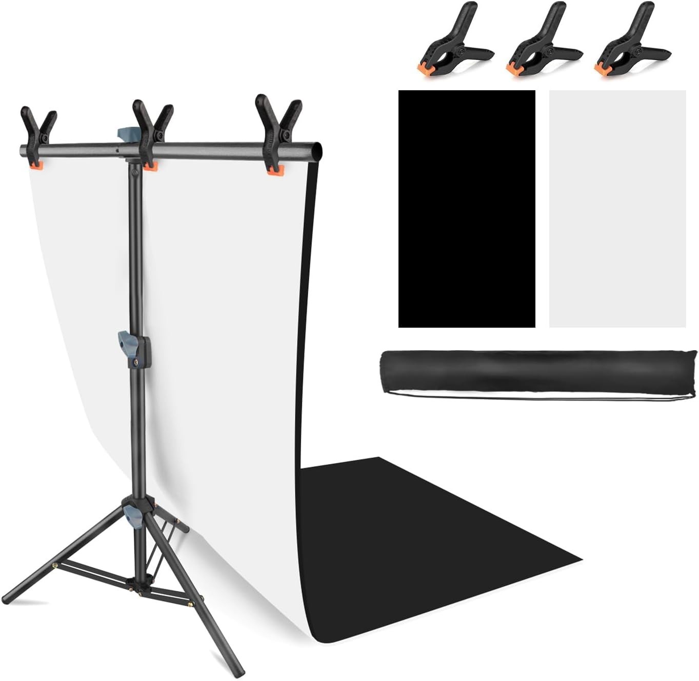 Portable Photography Backdrop Stand Kit for Small Products & Jewelry