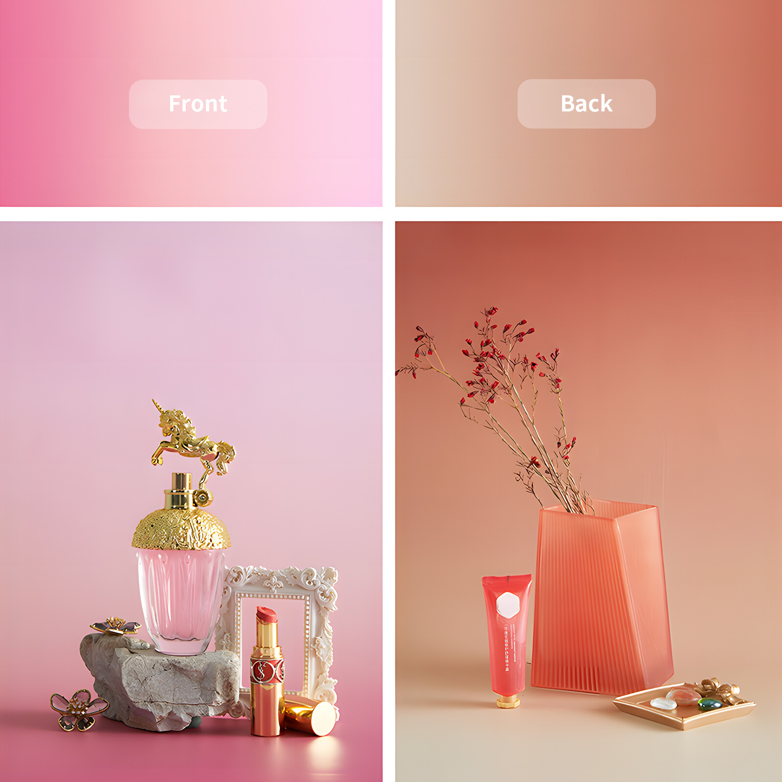 Selens Double-sided Waterproof Photography Backdrop Gradient Color Background