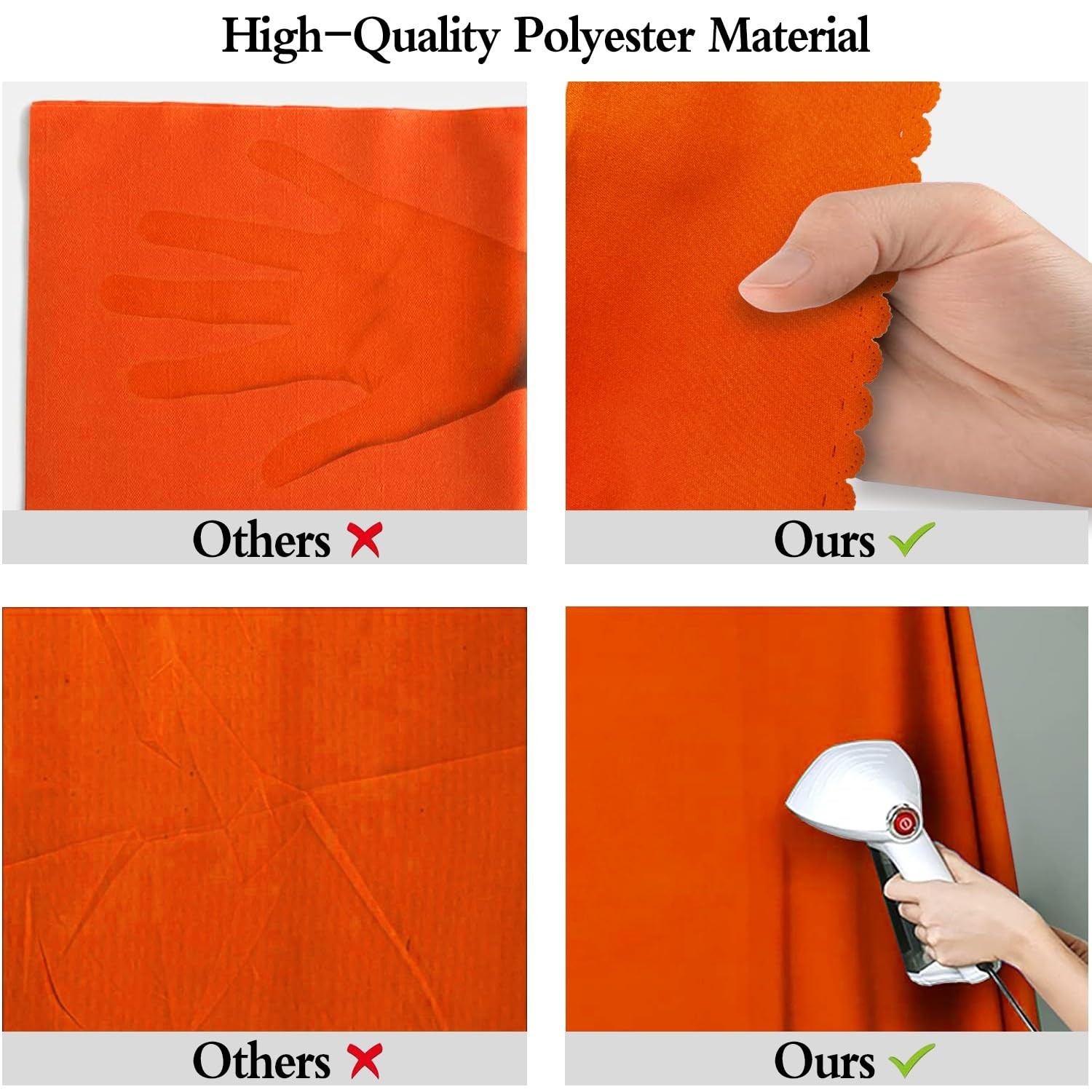 8x10FT Orange Screen Backdrop for Photography Solid Color Photoshoot Backgrou…