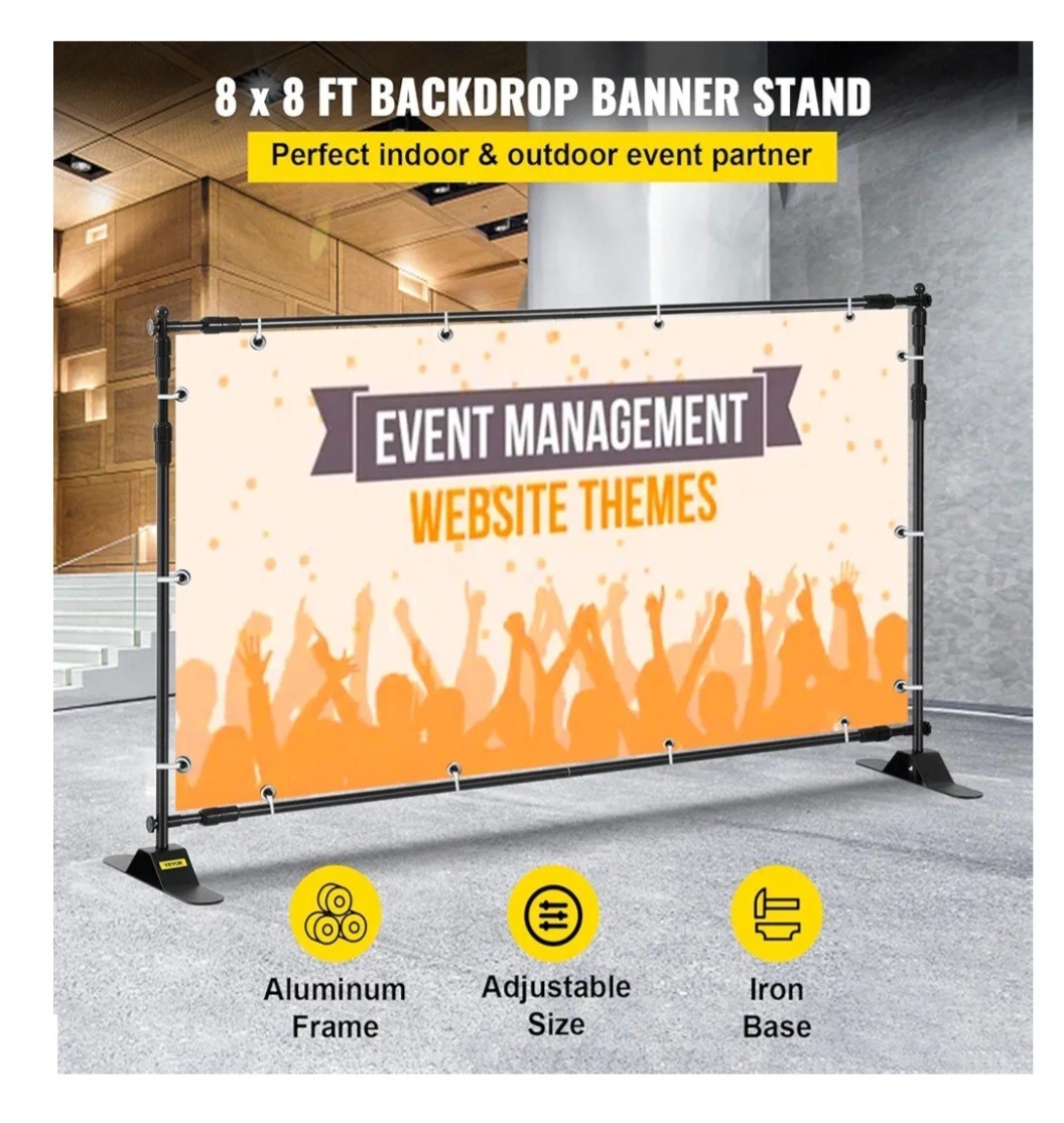 Vevor Backdrop Stand 8×8 Zg-fxo8