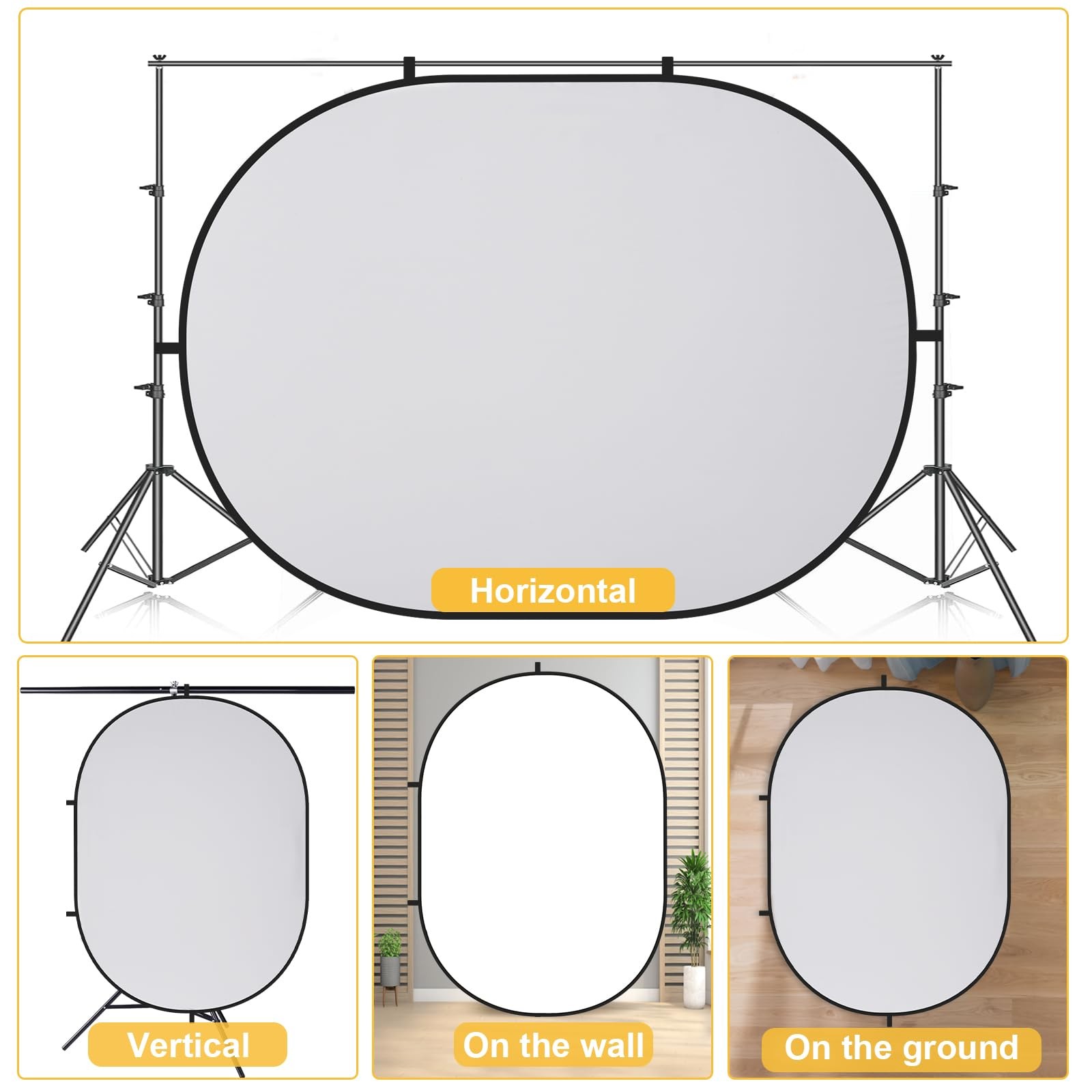Collapsible Pop-Up Backdrop for Self-Tape Auditions, Professional Headshots, …