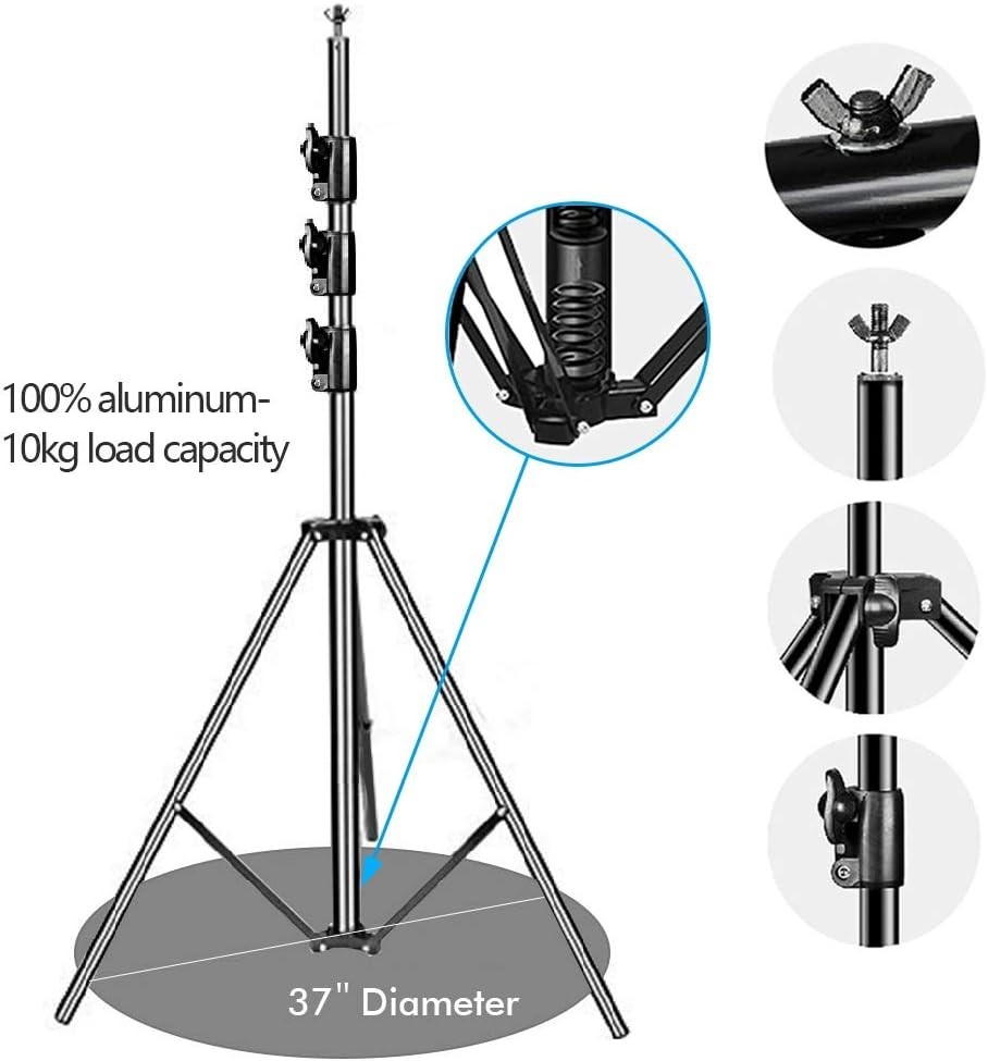 10 x 10Ft Photo Video Studio Heavy Duty Adjustable Muslin Backdrop Stand