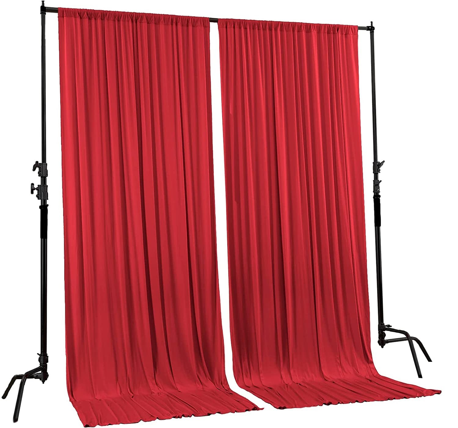 AK TRADING CO. 10 feet x 8 feet IFR Polyester Backdrop Drapes Curtains Panels…