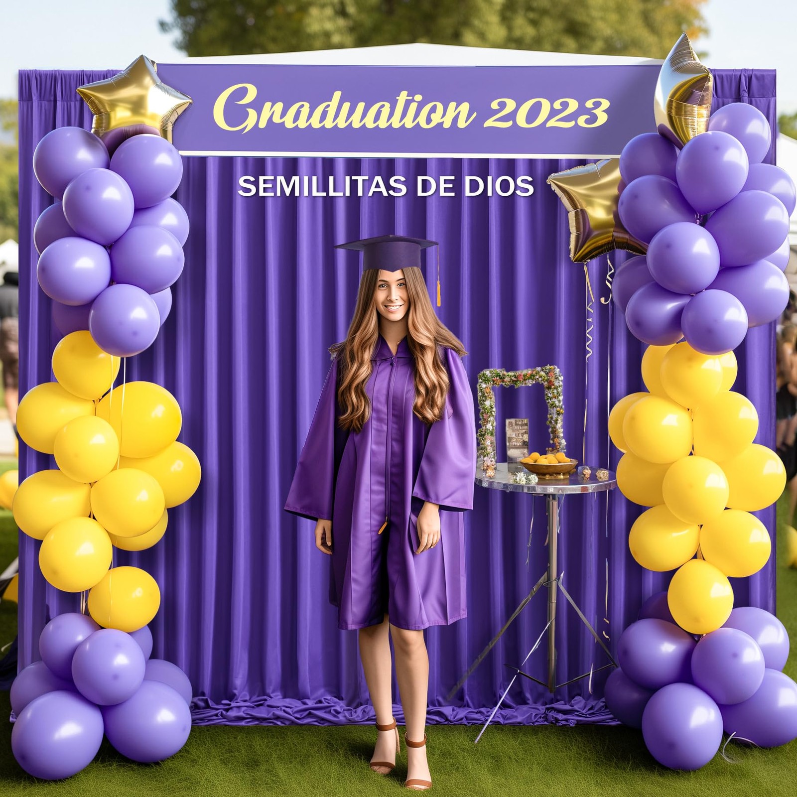 8x10FT Dark Purple Backdrop Curtains for Wedding Parties, Free Polyester Phot…