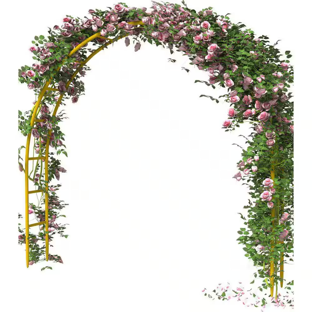 Paleo 92.4 In. X 84 In. Metal Arch Backdrop Stand, Wedding Metal Arch Frame for