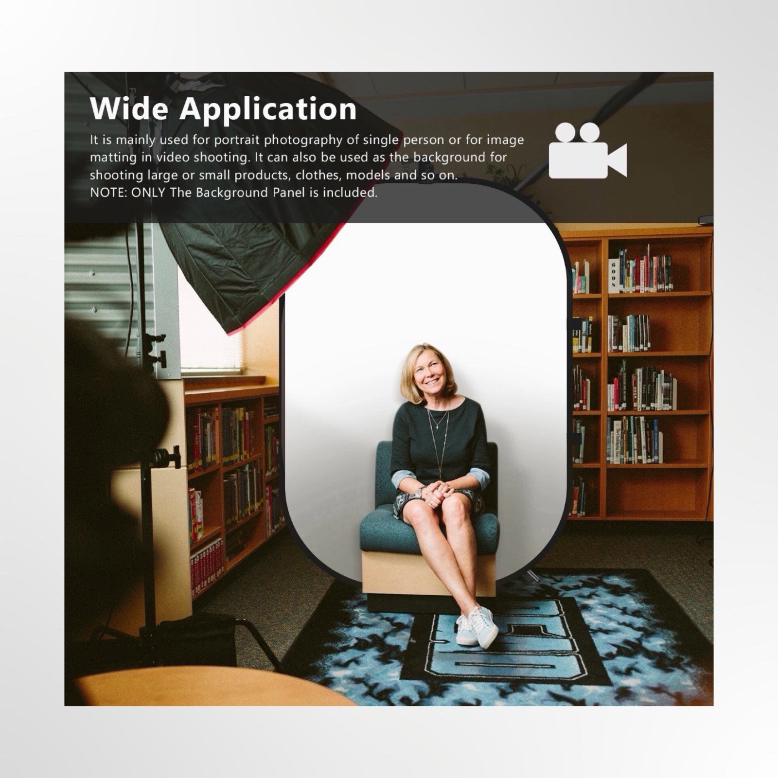 Neewer 5’x7′ Chromakey Black & White 2-in-1 Double-Sided Pop-Up Collapsible