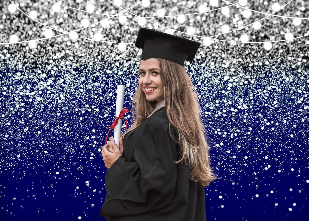 7X5Ft Royal Blue Backdrop for Party Graduation Photo Backdrop Birthday Wedding P