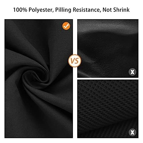 10 x 10 FT Black Backdrop Background, 100% Polyester Photography Backdrop Fol…