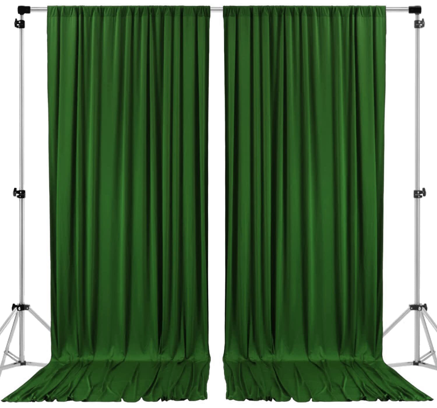 10 FEET X 8 FEET IFR POLYESTER BACKDROP DRAPES CURTAINS PANELS WITH ROD POCKETS