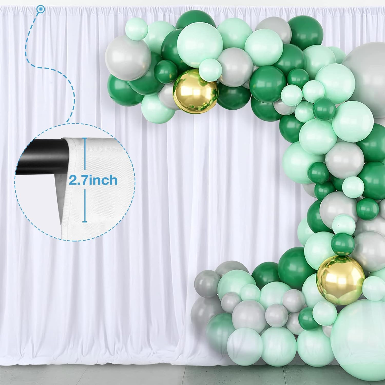 Aimosen 10X10 FT White Backdrop Background for Photography, Large Pure Photo Bac