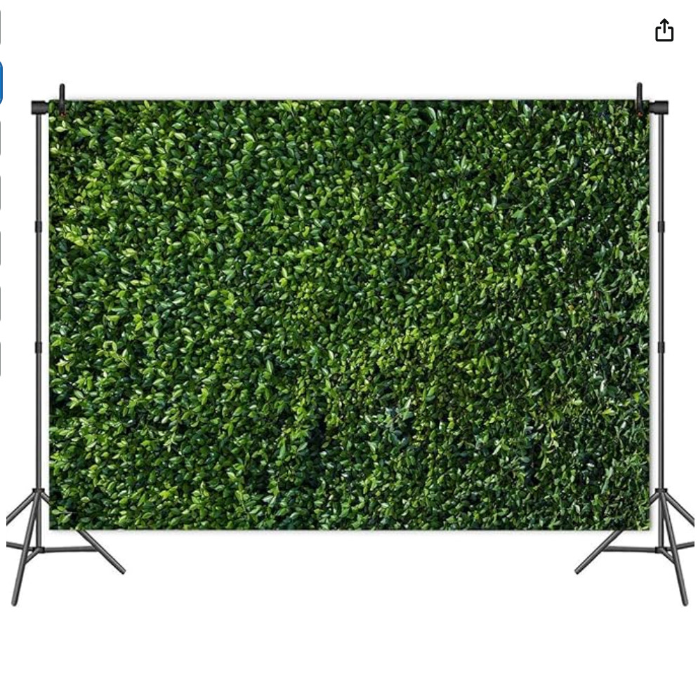 HQM 7x5FT Nature Spring 3D Green Leaves Theme Photo Background Wedding 7×5 FT