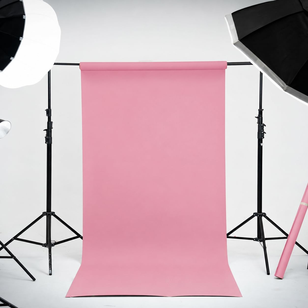 Kate Seamless Paper Backdrop for Photography Solid 106.8”x32.8′, Baby Pink