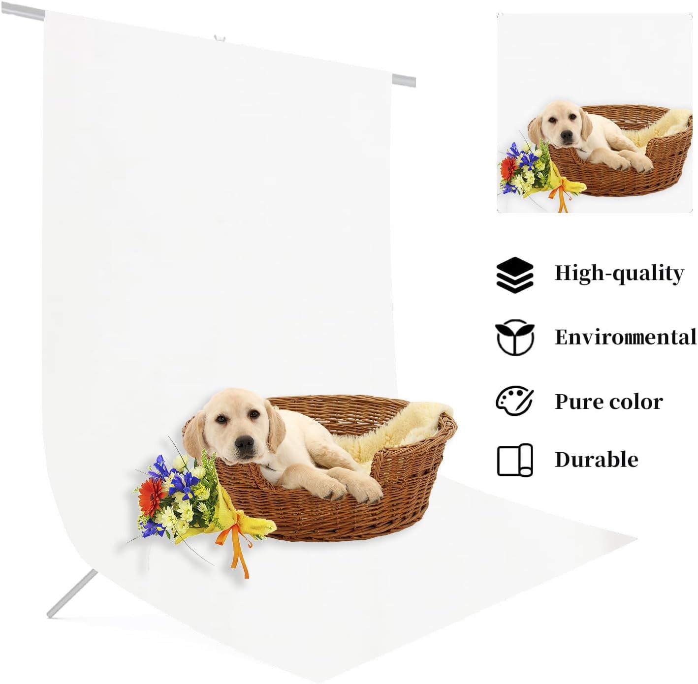 10×20 Ft White Backdrop Background for Photography Photo Booth Backdrop for P…