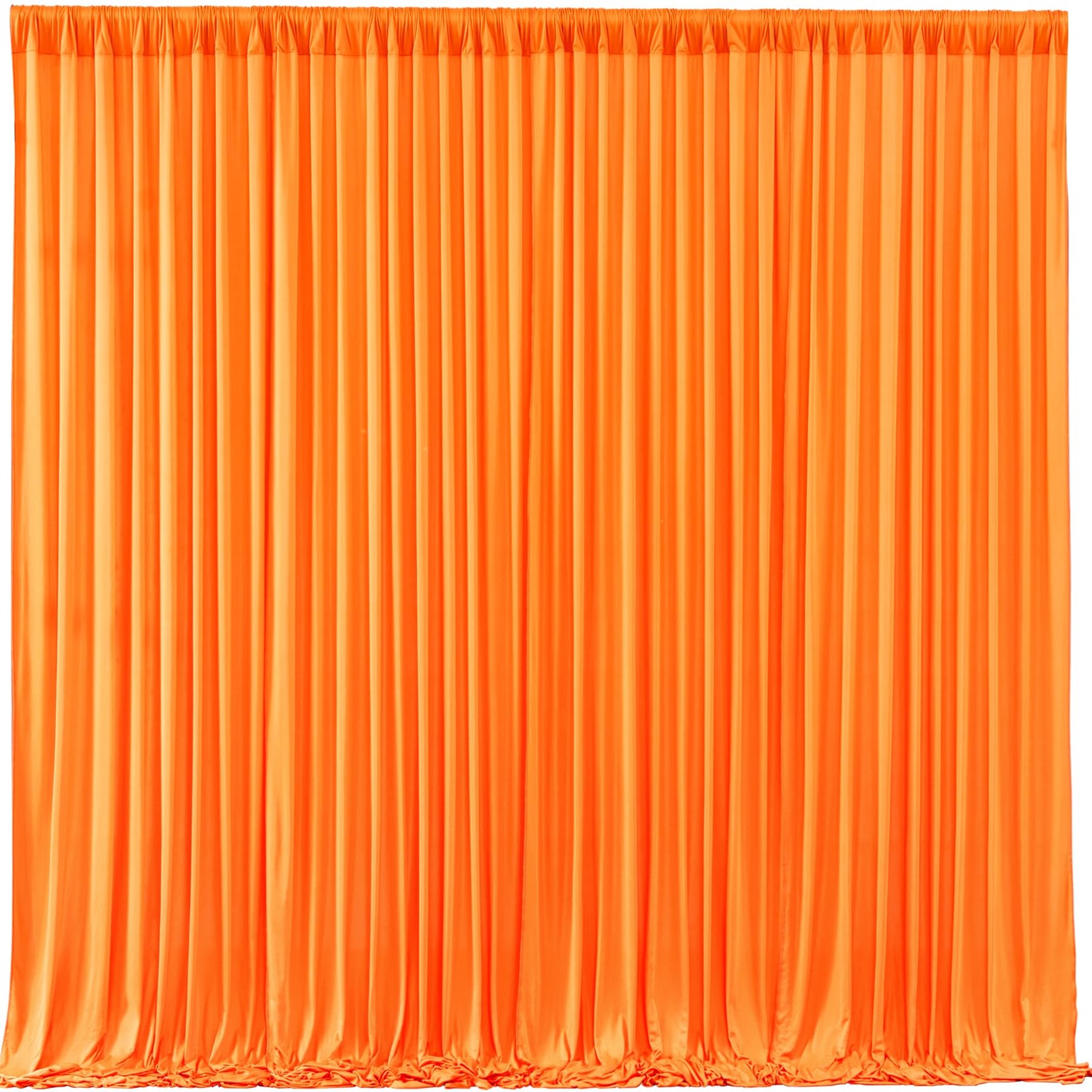 Orange Backdrop Curtains 4 Panels – -Free Polyester Photography Drapes for Ba…