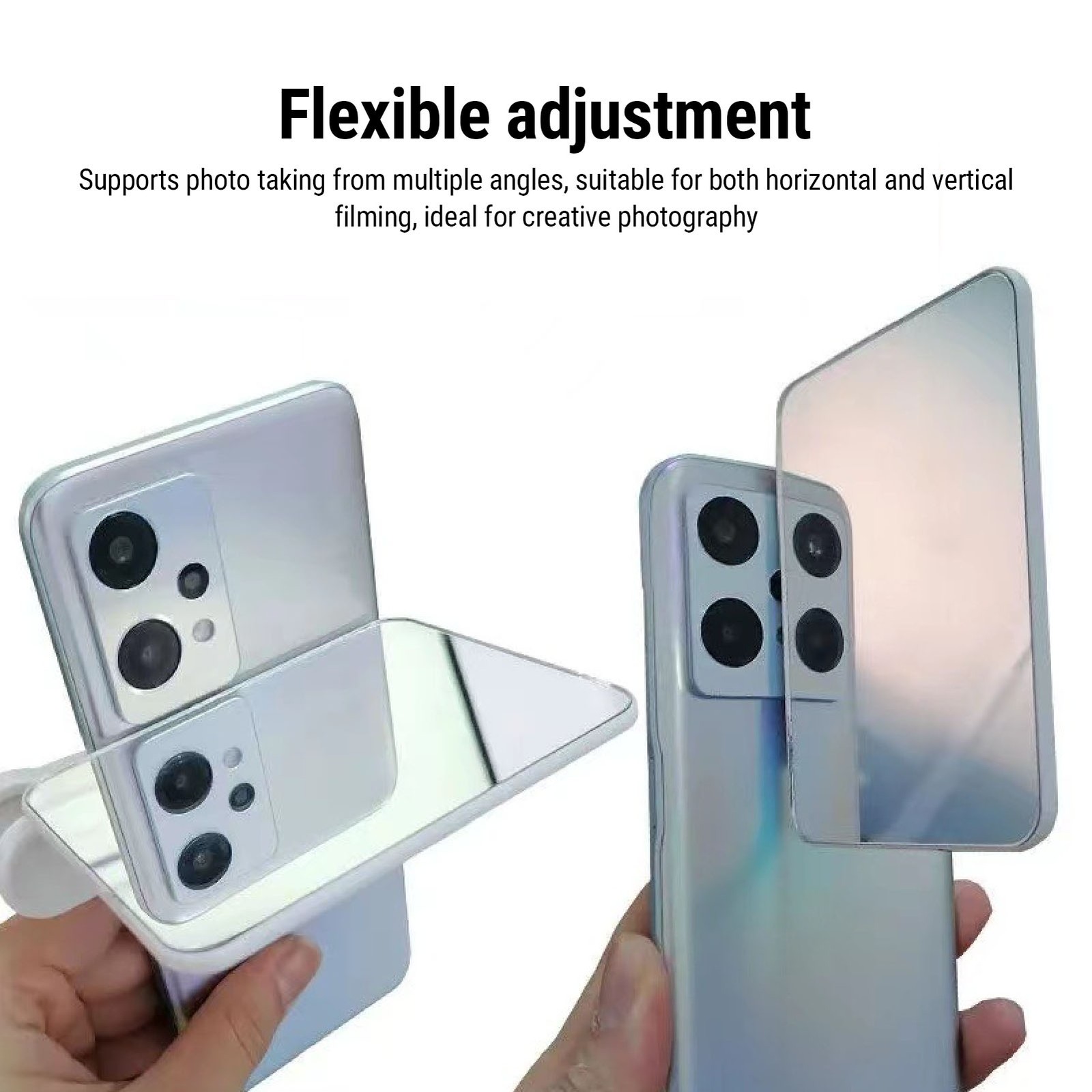 Universal Glass Phone Reflection Mirror For Creative Photography IQDT