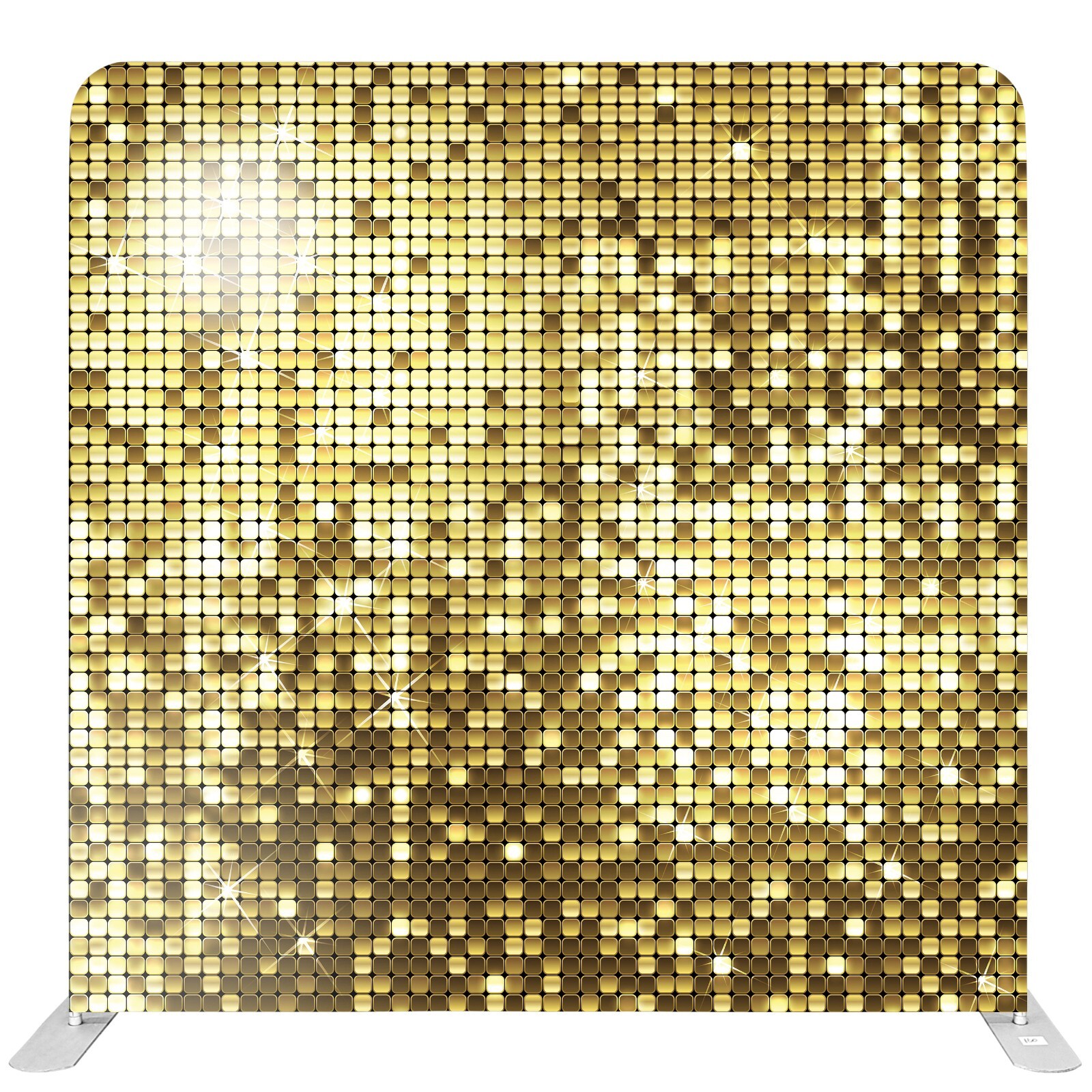 Bakod Sparkling Gold Pillow Cover Tension Fabric Display Backdrop 8ftx8ft