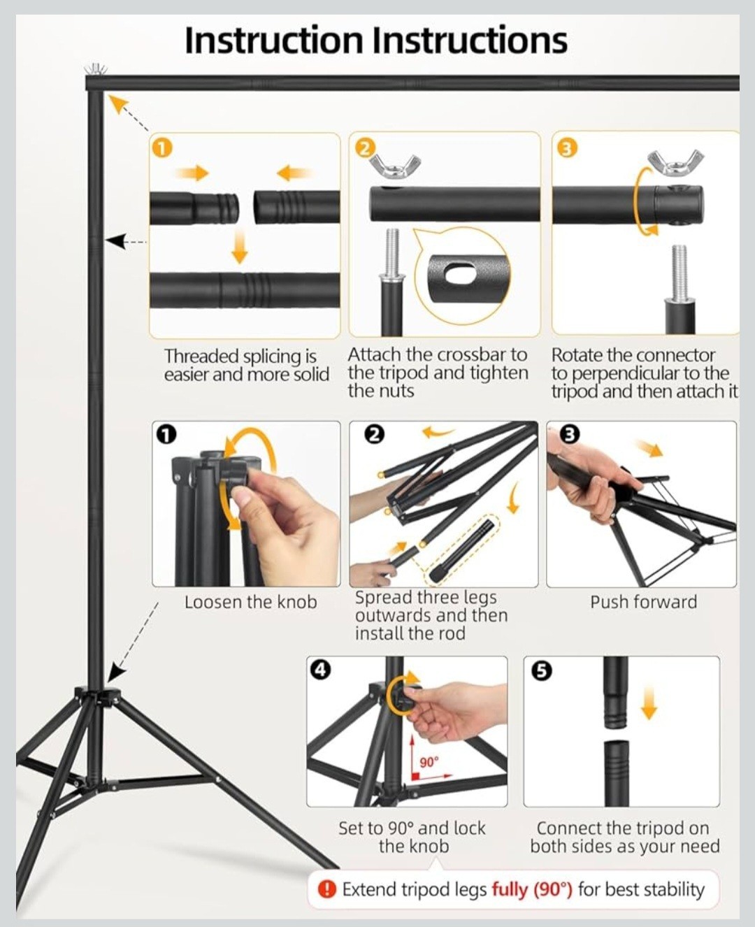Emart Photo Backdrop Stand Kit