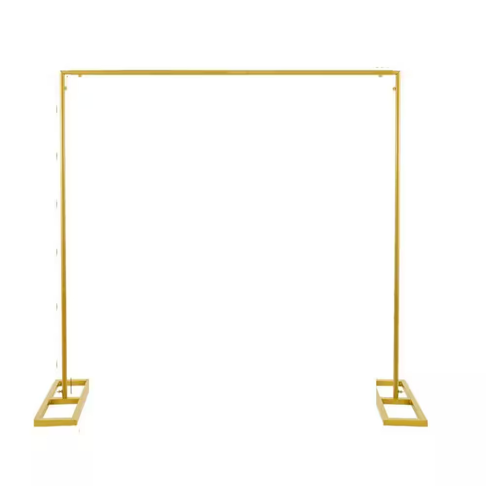 Adjustable Metal Backdrop Stand 8.2 Ft. Heavy Duty Wedding Arch Frame with Clamp