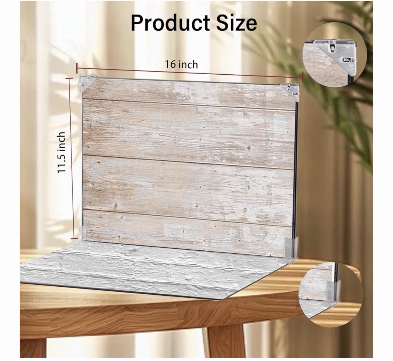 7Pcs 14Patterns Table Photo Backdrop Board Small product photograph 16.5×11.5in