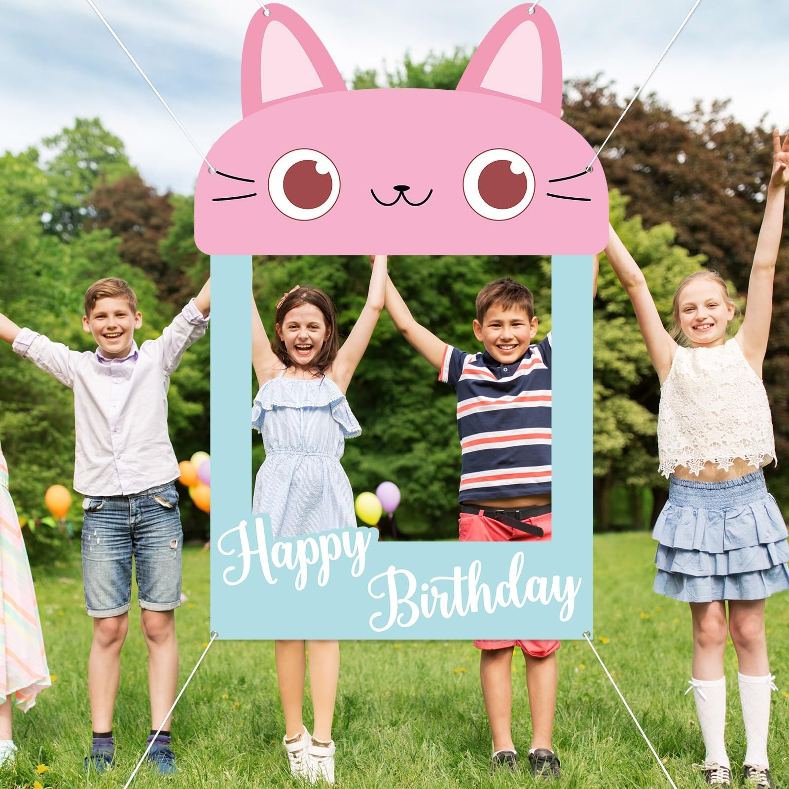 Cartoon Doll Theme Photo Prop Cute Cat House Photo Prop Selfie Frame Cartoon …