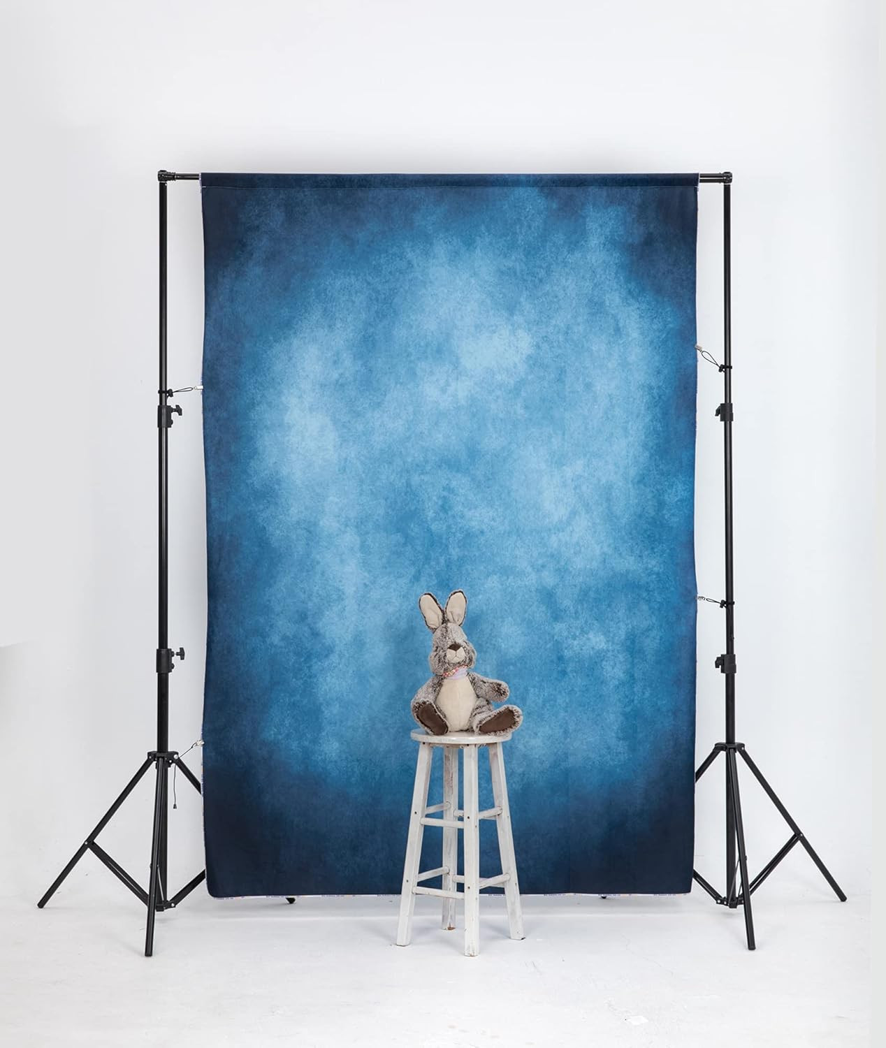 5X7Ft Dark Blue Abstract Backdrops Blue Portrait Professional Backgrounds Retro