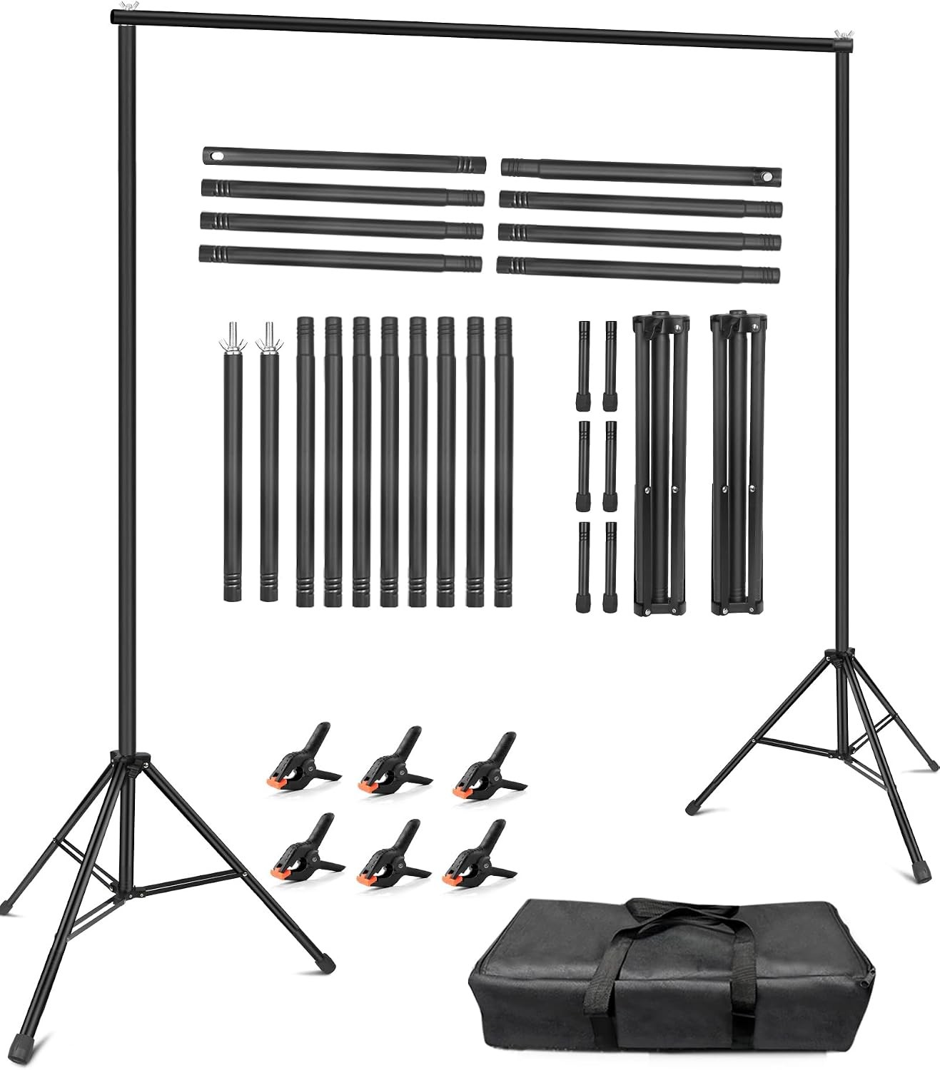 Photo Backdrop Stand 10x7ft WxH Photography Background Stand Photoshoot Wedding
