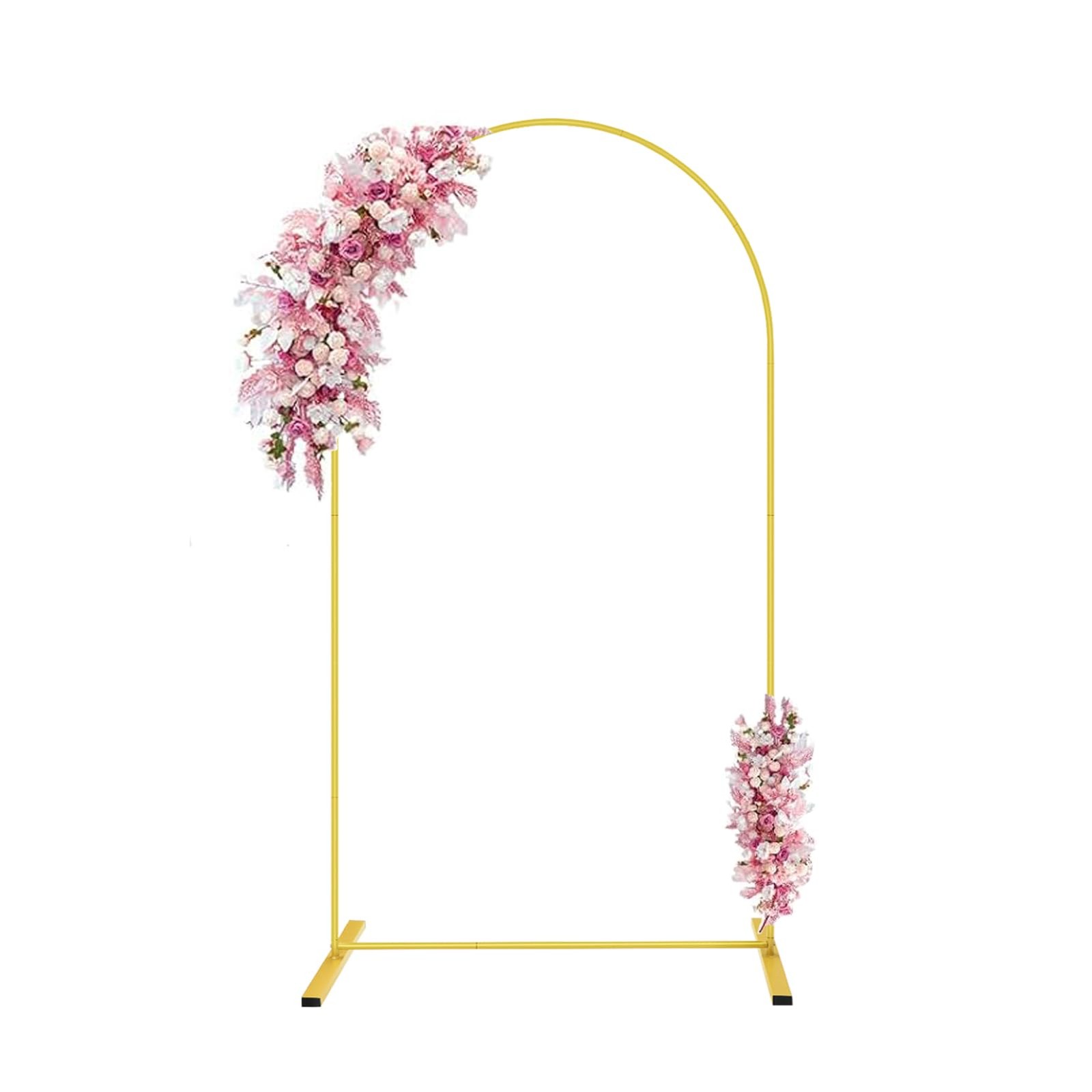 6 FT Metal Arch Backdrop Stand, Wedding Arch Frame for Parties, Birthday, Bab…