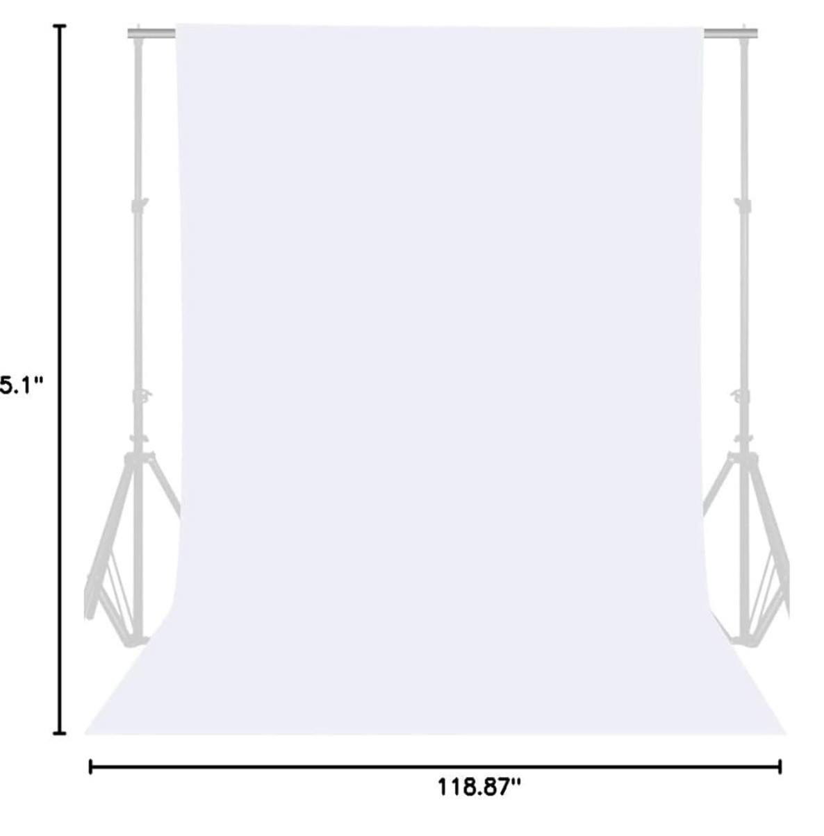 GFCC 8FTX10FT White Backdrop Background Photography/Photoshoot Party Curtain