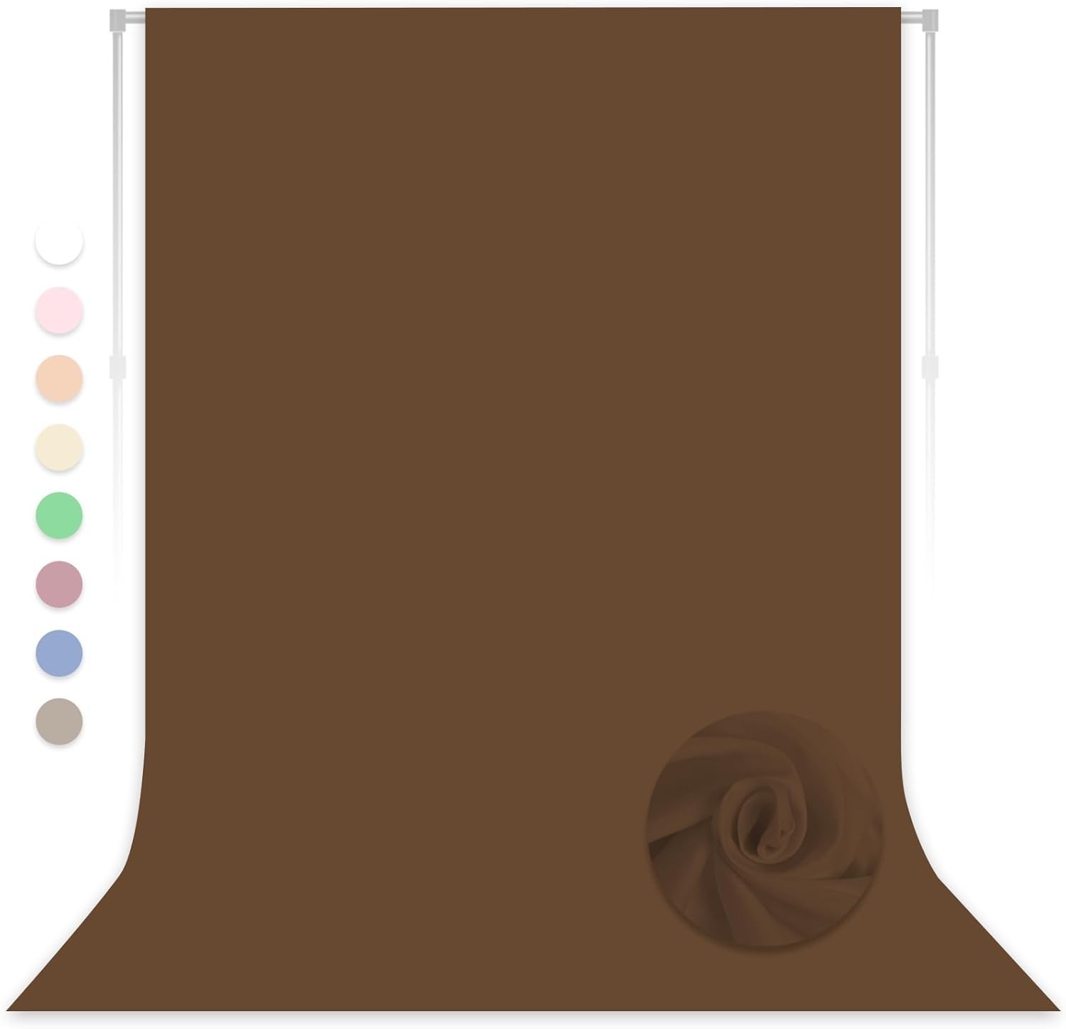 Versatile 5x7FT Brown Backdrop for Weddings, Parties, and Product Photography
