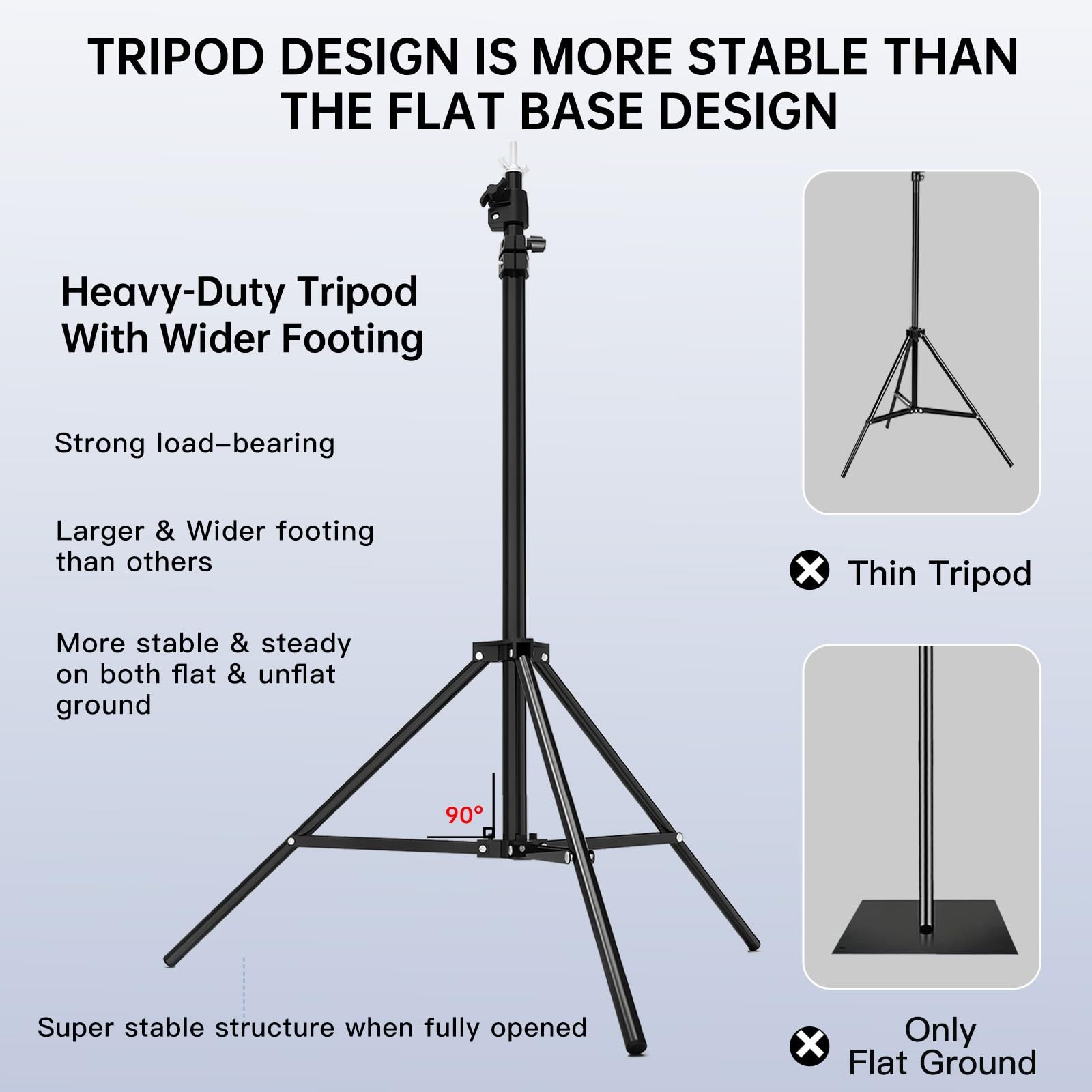 8.5 x 10 FT Photo Backdrop Stand Kit, Adjustable Background Holder Support Sy…